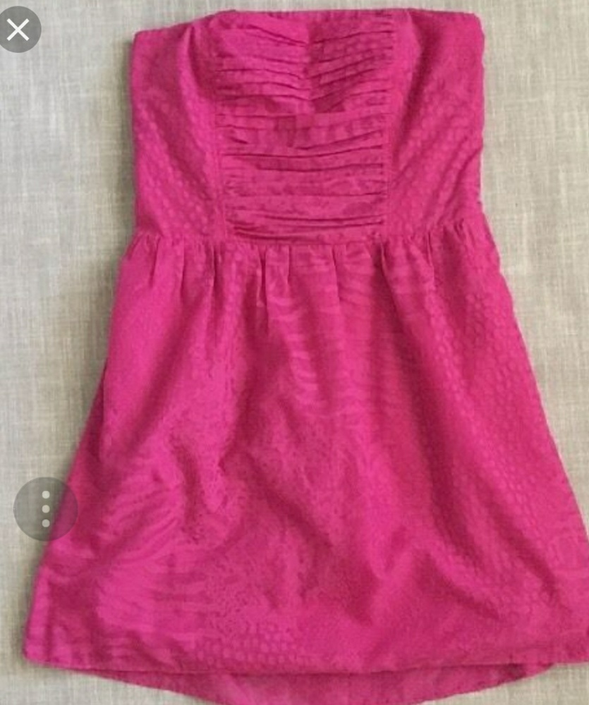 Express strapless pink dress size XS